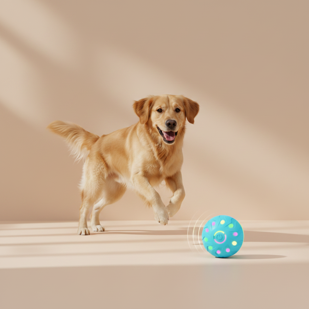 Balle électrique interactive pour chien — Rechargeable USB