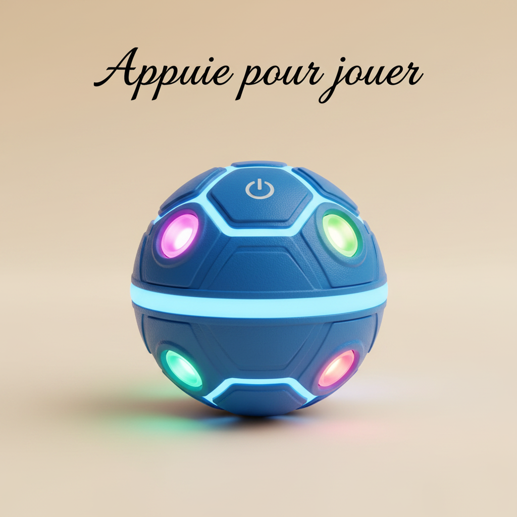 Balle électrique interactive pour chien — Rechargeable USB