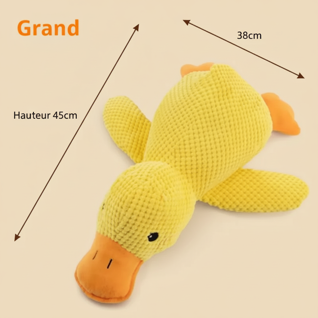 Canard en peluche pour chien — Jouet avec couinement