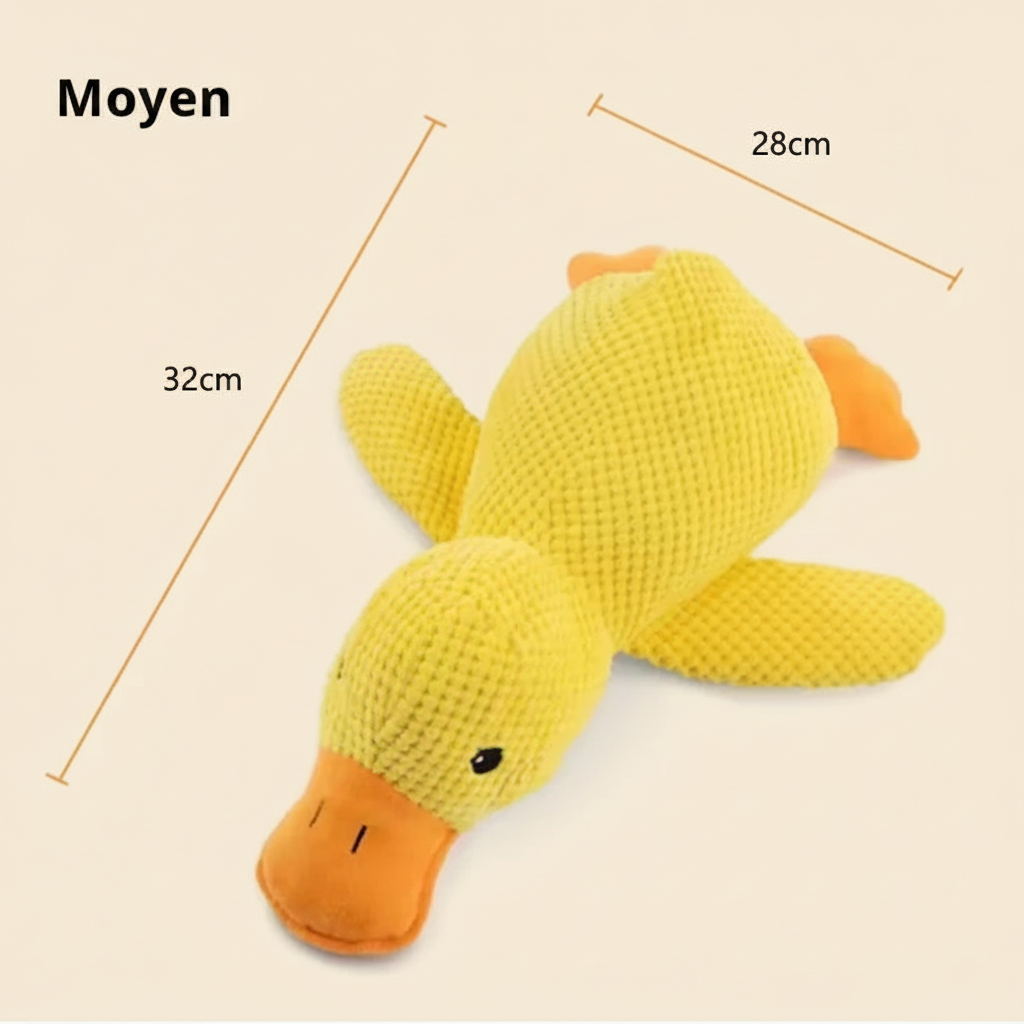 Canard en peluche pour chien — Jouet avec couinement