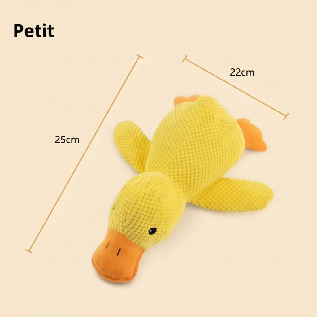 Canard en peluche pour chien — Jouet avec couinement