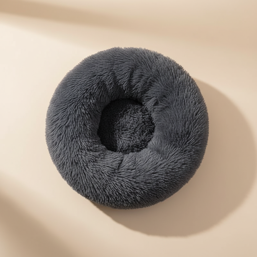 Lit rond pour chien – Ultra doux, 40 à 90 cm