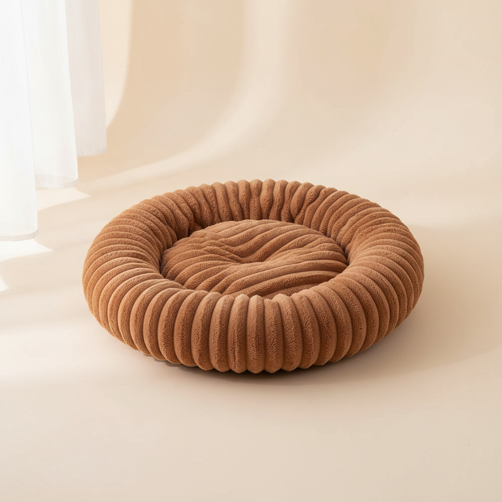 Lit rond pour chien – Ultra doux, 40 à 90 cm