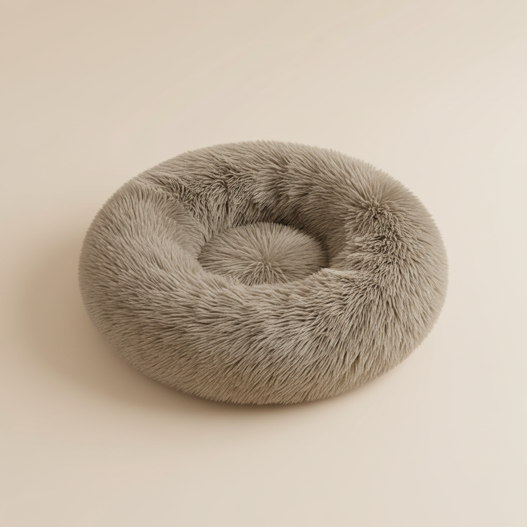 Lit rond pour chien – Ultra doux, 40 à 90 cm