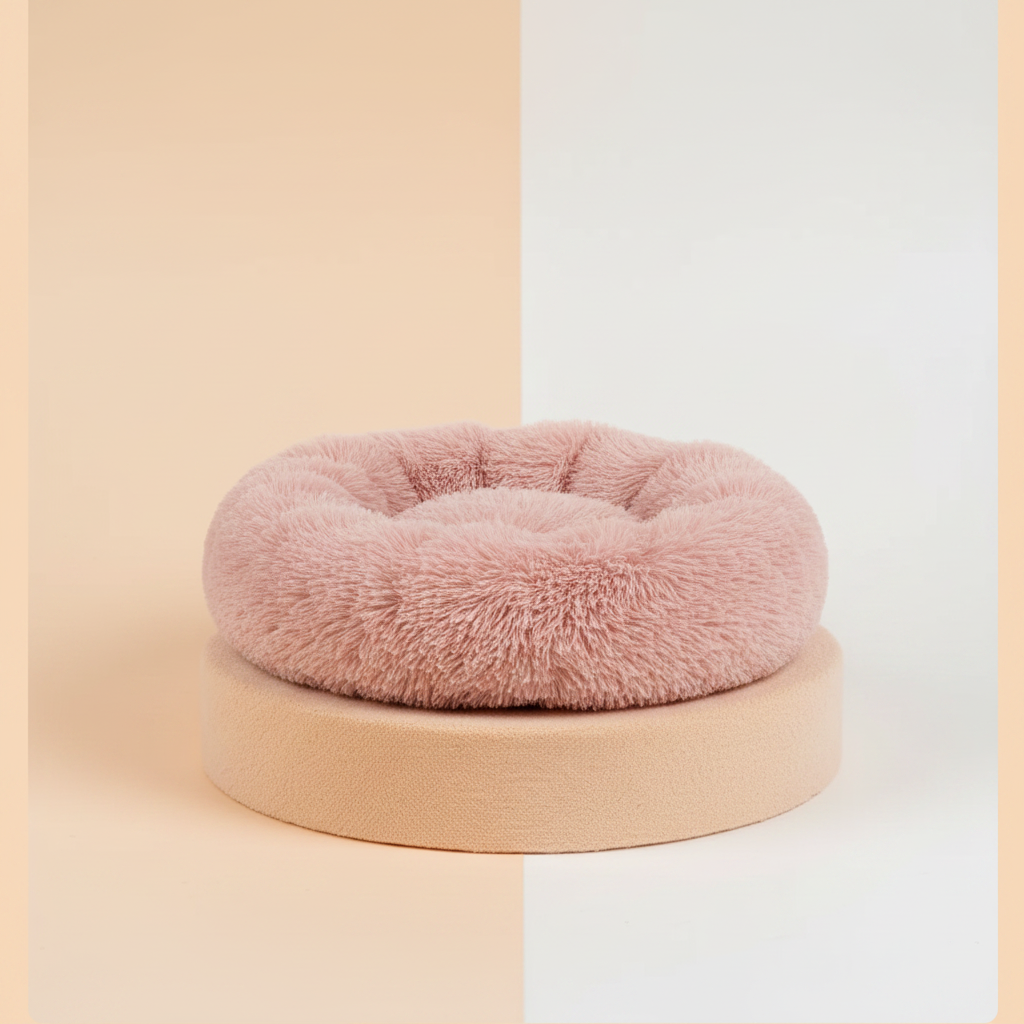 Lit rond pour chien – Ultra doux, 40 à 90 cm