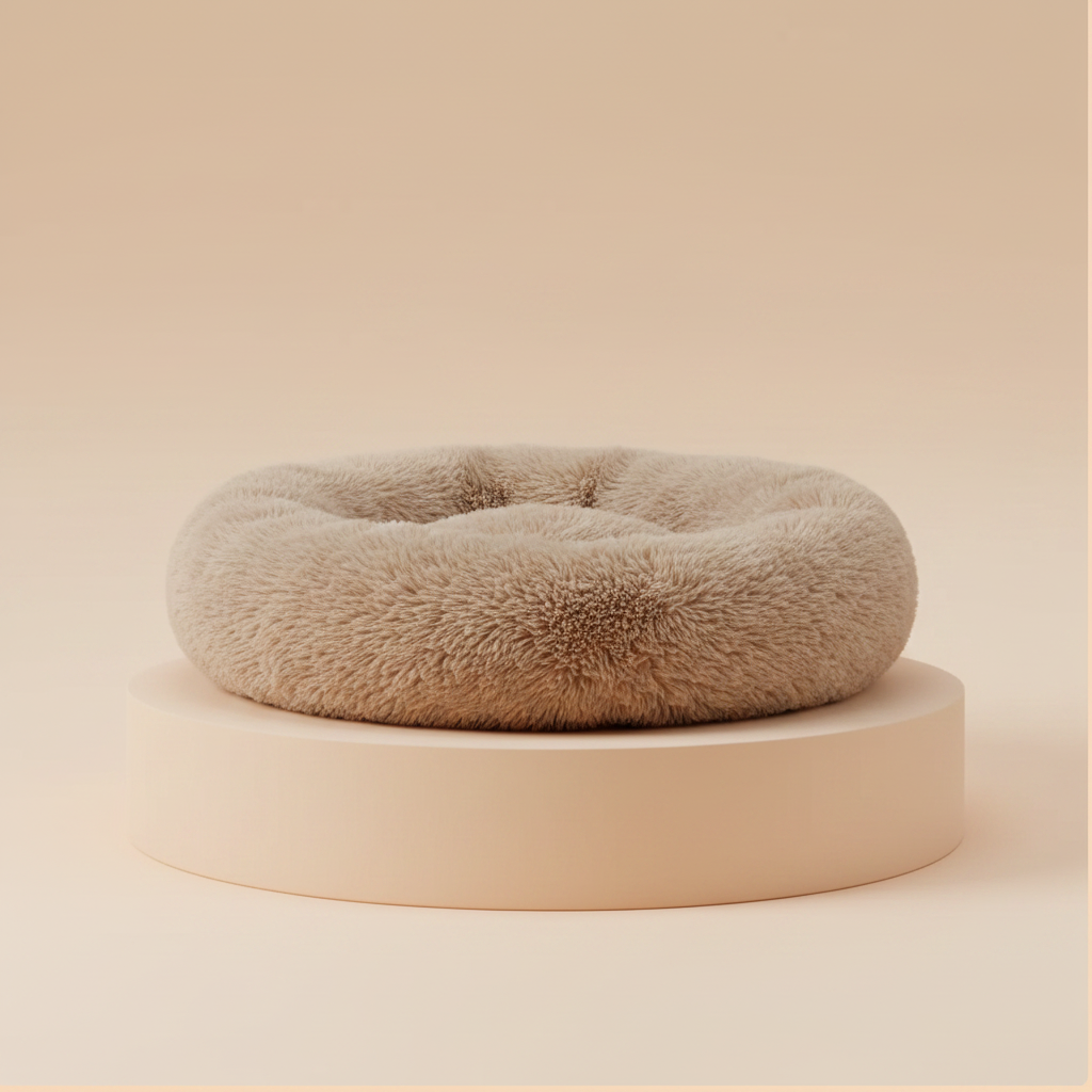Lit rond pour chien – Ultra doux, 40 à 90 cm